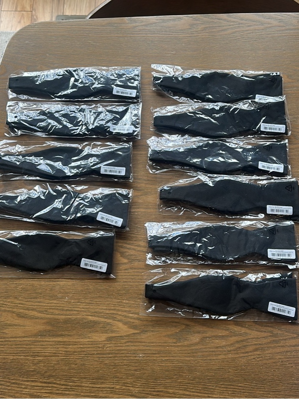 The Tie Bar Black Grosgrain Bow Tie Set of 11 NWT Wedding Bundle